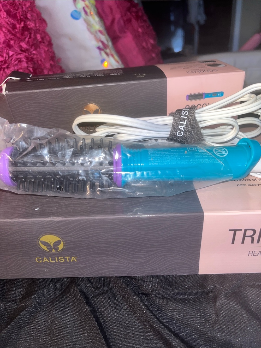 adidas Teal & Purple mini Styling Brush